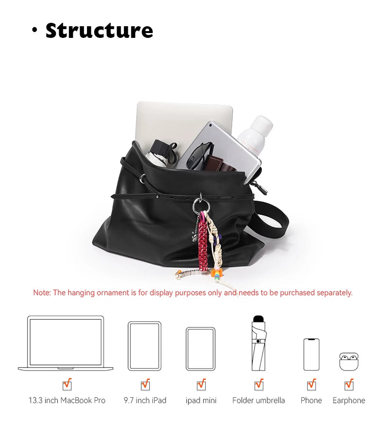 BAFELLI Underarm Tote Bag - Soft Travel Bag