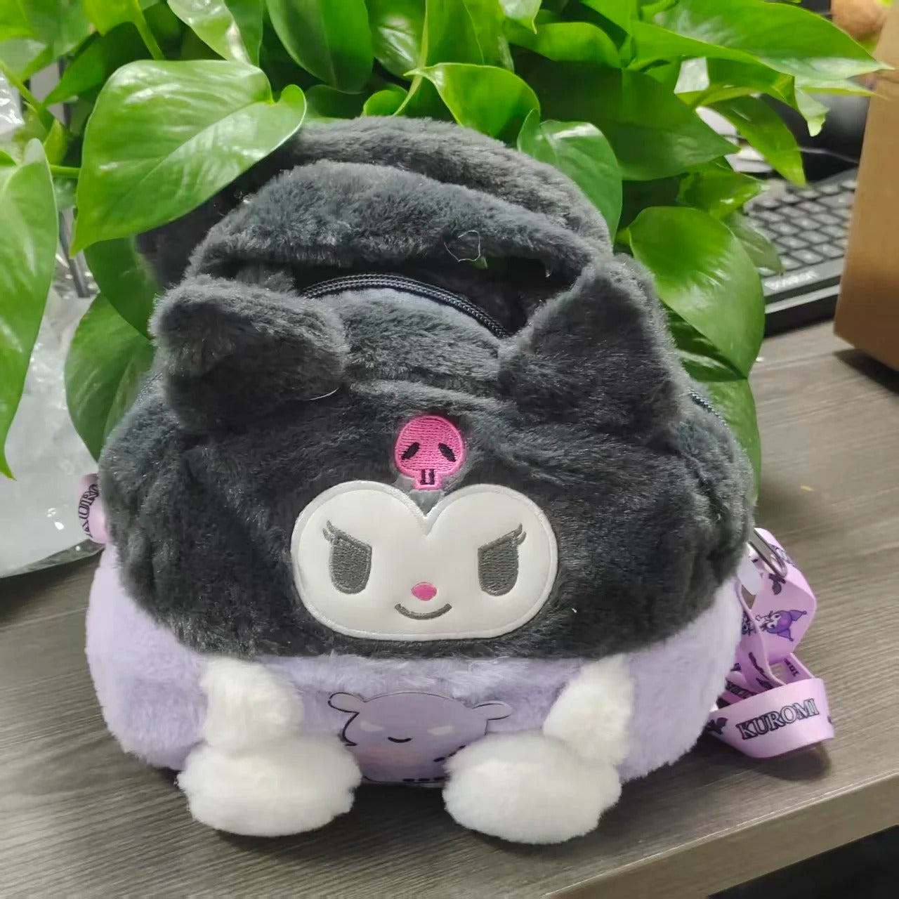New Hello Kitty Plush Bag Kawaii Cartoon Crossbody Tote Bag Soft