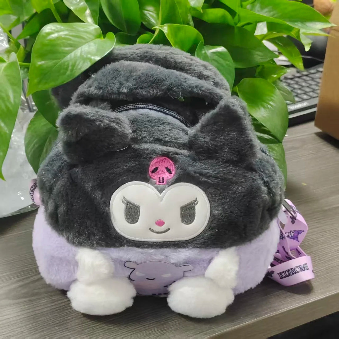 New Hello Kitty Plush Bag Kawaii Cartoon Crossbody Tote Bag Soft