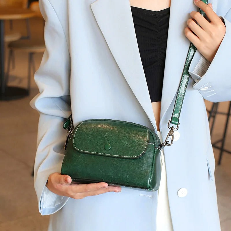 YANATARI mini small genuine leather vintage bag Crossbody Bag