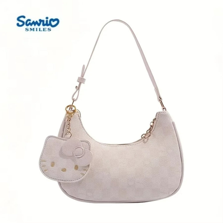 New Sanrio Pink Cute Hello Kitty Armpit Bag, Cartoon Girl Fashion