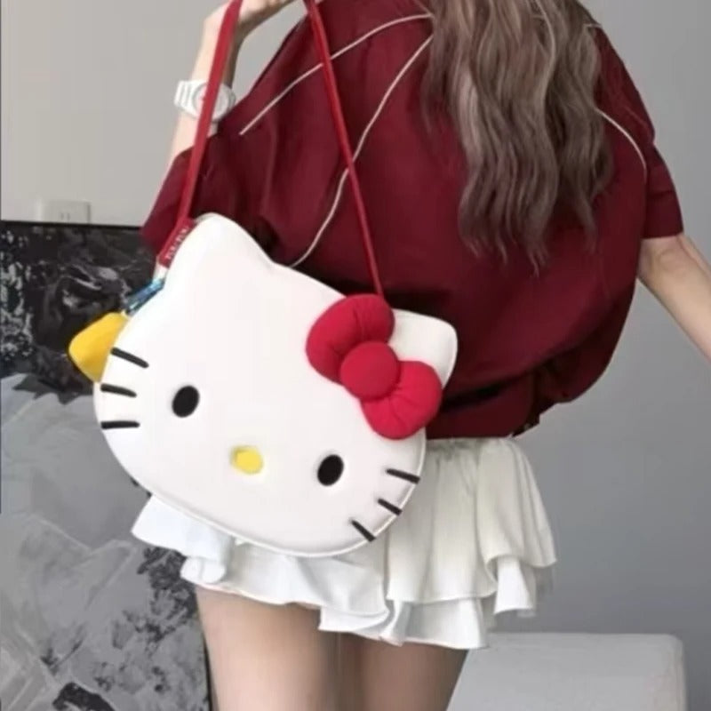 Anime Hello Kitty Kawaii Shoulder Bag Sanrio Storage Travel Messenger