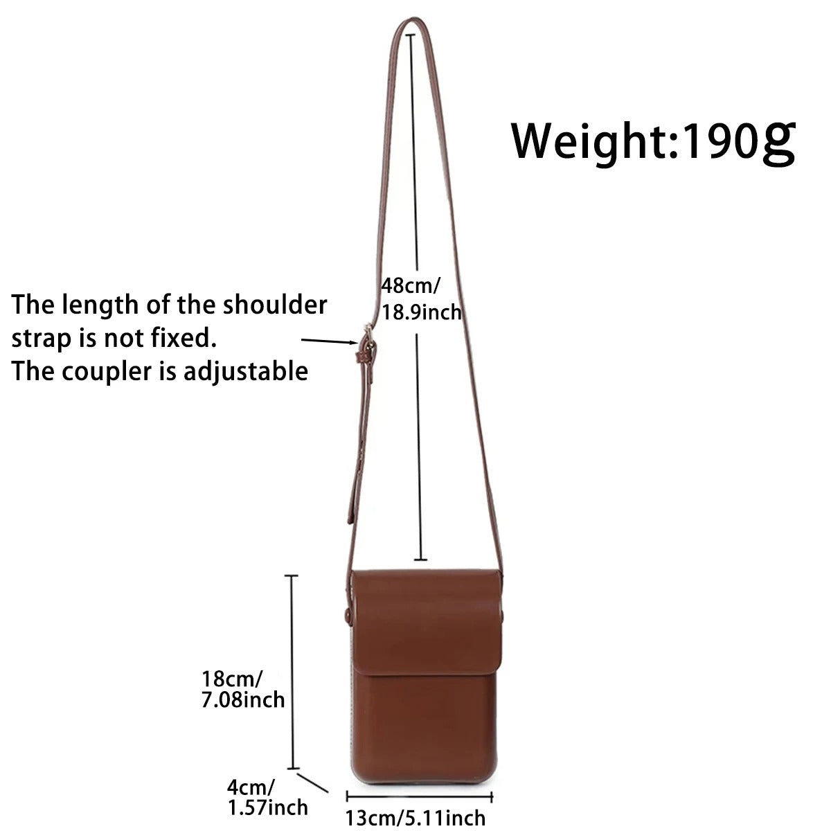 Versatile vertical Japanese and Korean simple flip phone bag