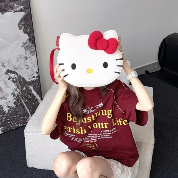 Anime Hello Kitty Kawaii Shoulder Bag Sanrio Storage Travel Messenger