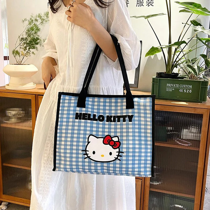 lightweight shopping commuter bag, large-capacity shoulder bag, cute style gift