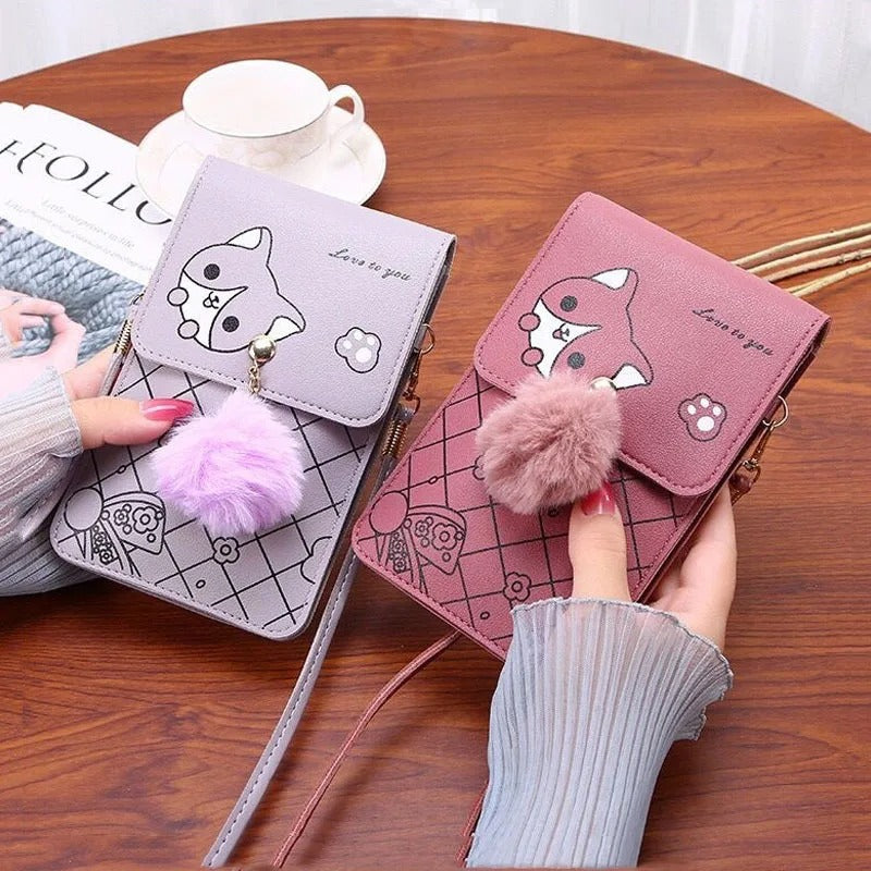 Slim Transparent Crossbody Bag Mini Shoulder Pouch Wallet