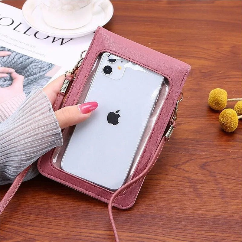 Slim Transparent Crossbody Bag Mini Shoulder Pouch Wallet