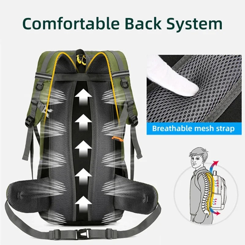 Travel Backpack Camping Men Large Hiking Bag Tourist Rucksack