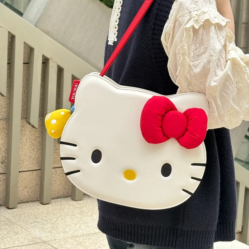 Anime Hello Kitty Kawaii Shoulder Bag Sanrio Storage Travel Messenger