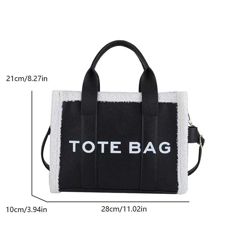 Solid Color Quilted Letter Print Crossbody Bag Women's Trendy Casual