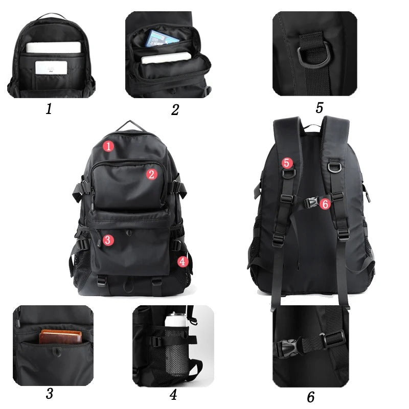 MOYYI Light Weight Casual Laptop Backpack for Men Large Space