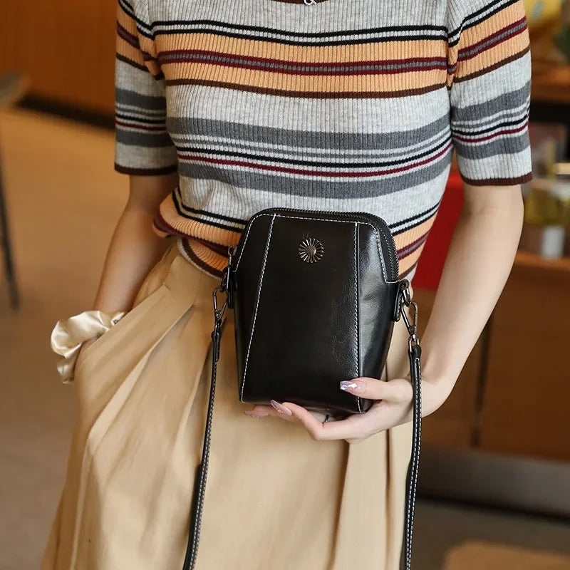 Women's crossbody bag mini handbag 2025 new style genuine leather