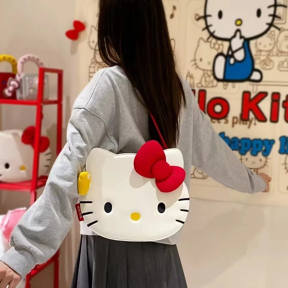 Anime Hello Kitty Kawaii Shoulder Bag Sanrio Storage Travel Messenger