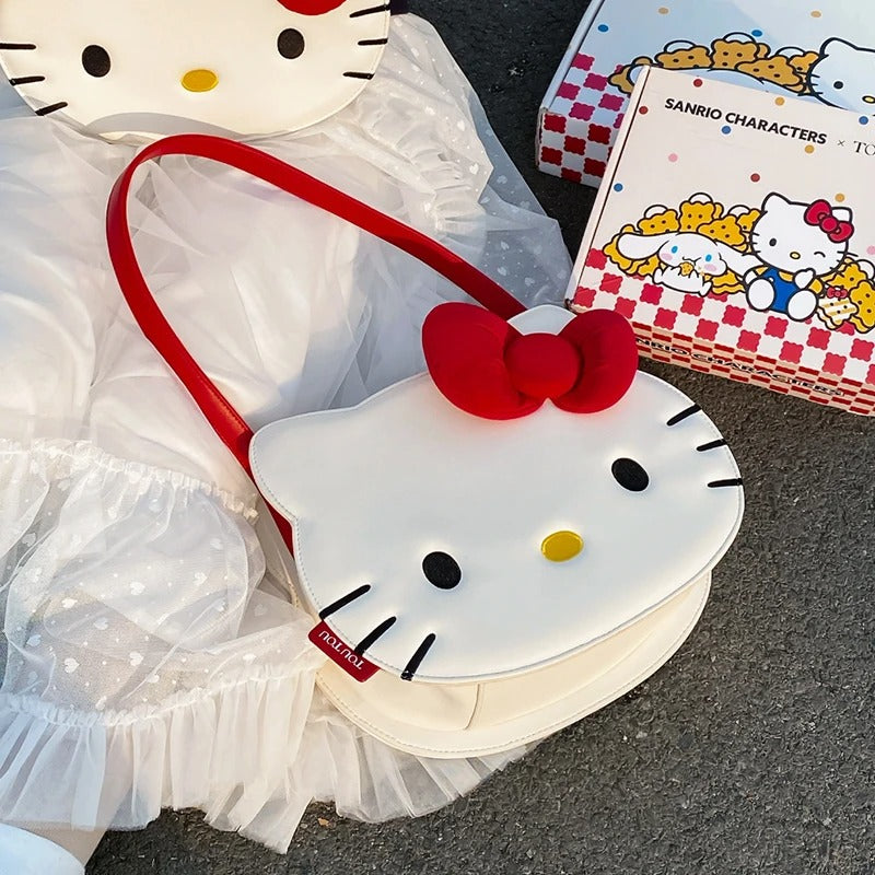 Anime Hello Kitty Kawaii Shoulder Bag Sanrio Storage Travel Messenger