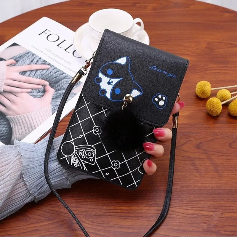 Slim Transparent Crossbody Bag Mini Shoulder Pouch Wallet