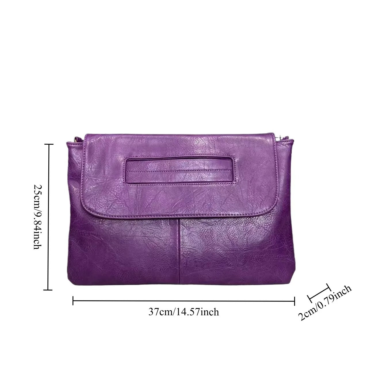 Fashion Business High Capacity Glove Bag Soft Leather Document Storage
