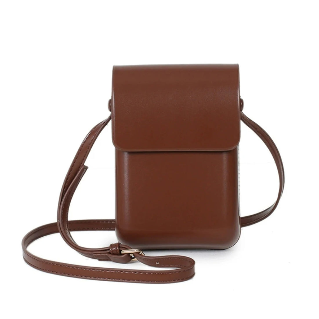 Versatile vertical Japanese and Korean simple flip phone bag