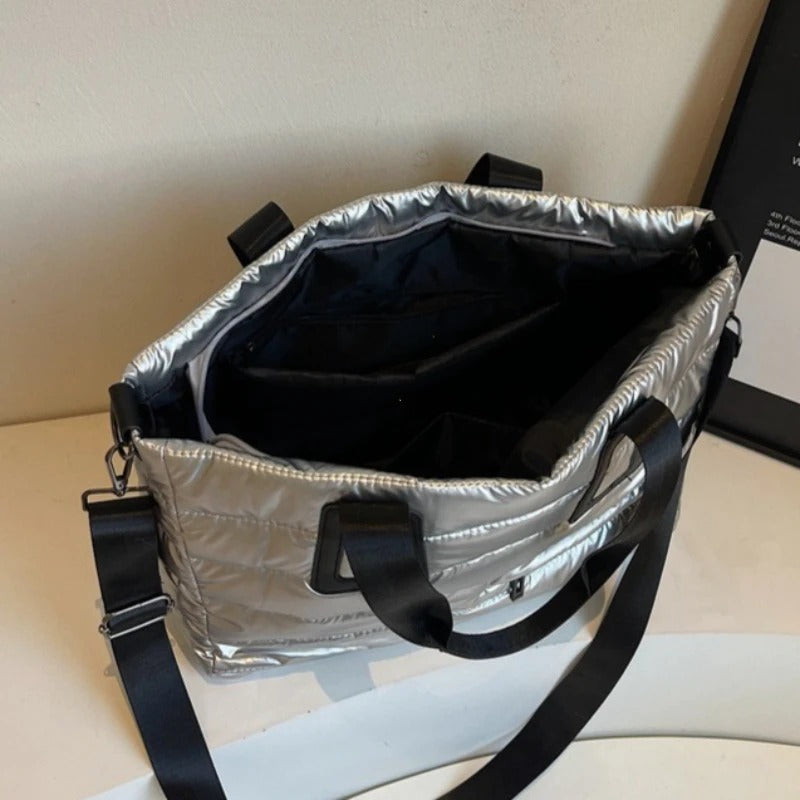Large Capaci Casual Sle Women's down Cotton Jaet Bag Autumn