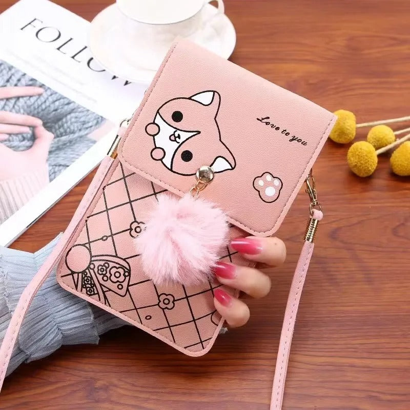 Slim Transparent Crossbody Bag Mini Shoulder Pouch Wallet