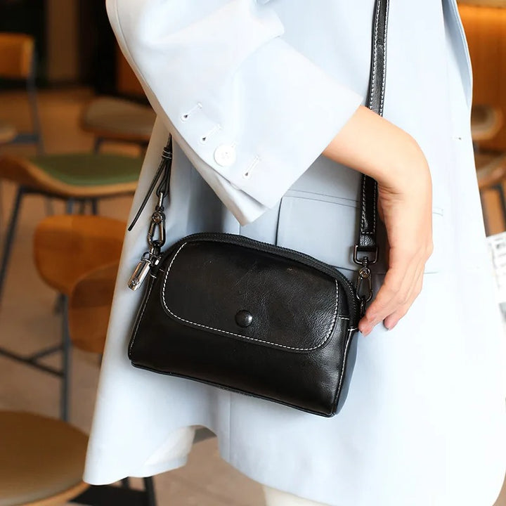 YANATARI mini small genuine leather vintage bag Crossbody Bag
