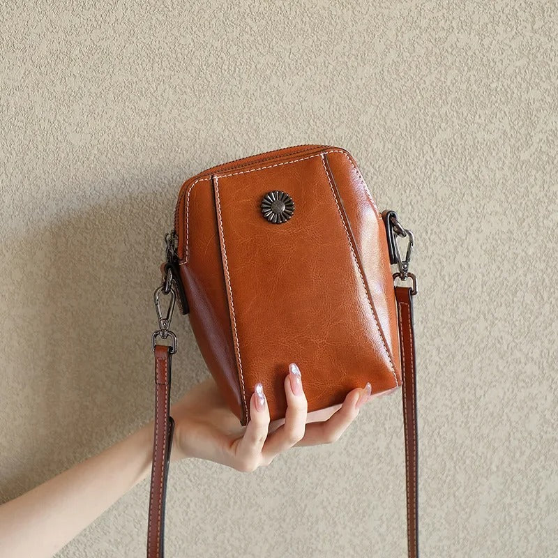 Women's crossbody bag mini handbag 2025 new style genuine leather