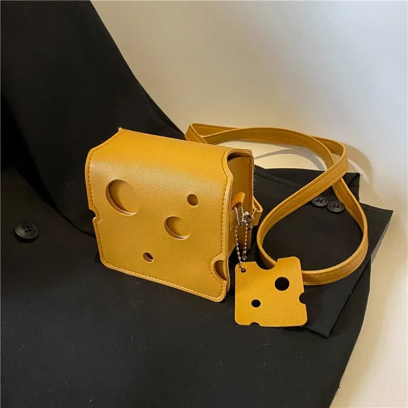 Women's PU Leather Bags Triangle and Square Cheese Shaped Handbags