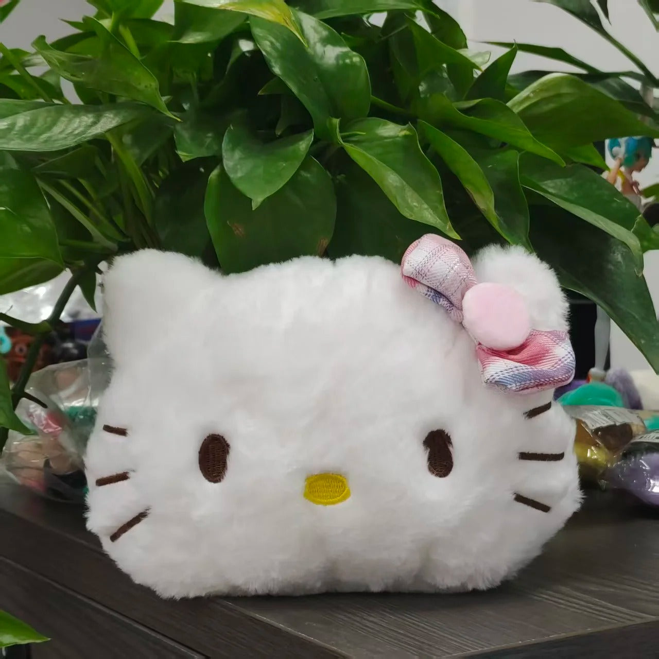 New Hello Kitty Plush Bag Kawaii Cartoon Crossbody Tote Bag Soft