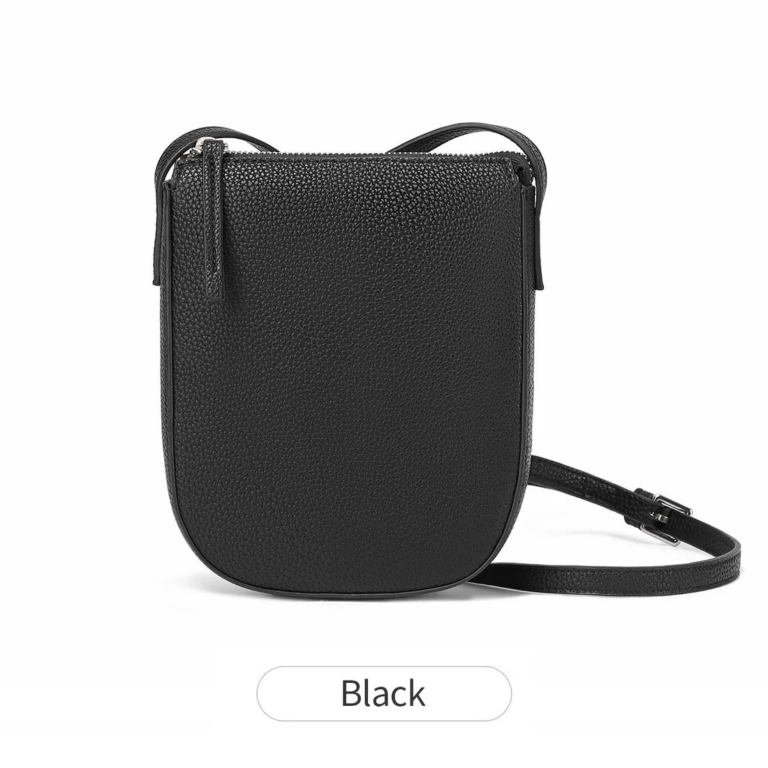 Three-dimensional zipper single shoulder bagPUleather phone bag