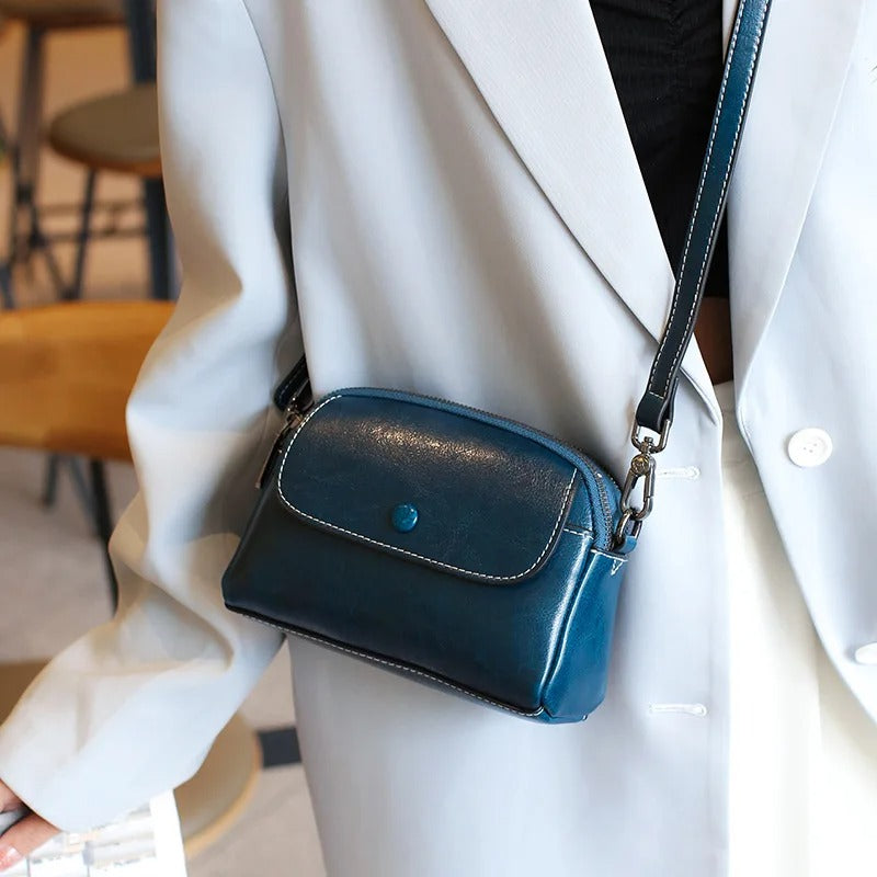 YANATARI mini small genuine leather vintage bag Crossbody Bag