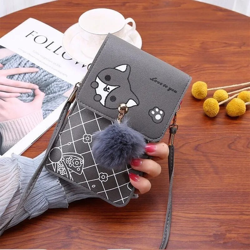 Slim Transparent Crossbody Bag Mini Shoulder Pouch Wallet